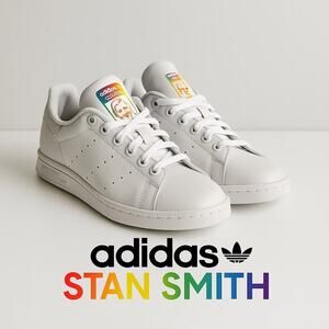 Stan Smith Adidas White Leather Sneakers Sz. 5